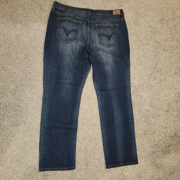 Levi's Blue Straight Leg Jeans Classic Denim - Picture 3 of 5